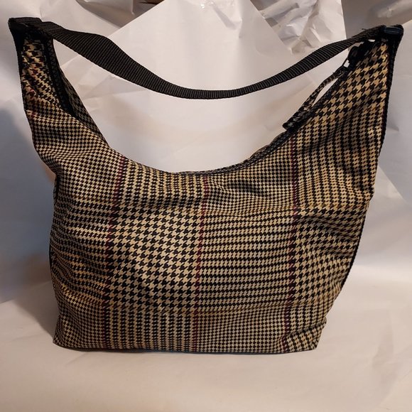 Ralph Lauren Purse Light weight Vegan Houndstooth satchel bag strap buckle - Picture 7 of 12